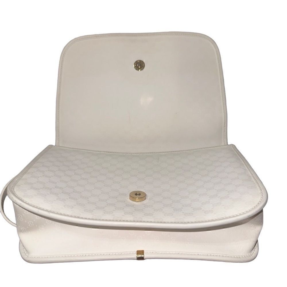 Gucci white Gg coated canvas crossbody shoulder bag - Picture 8 of 16